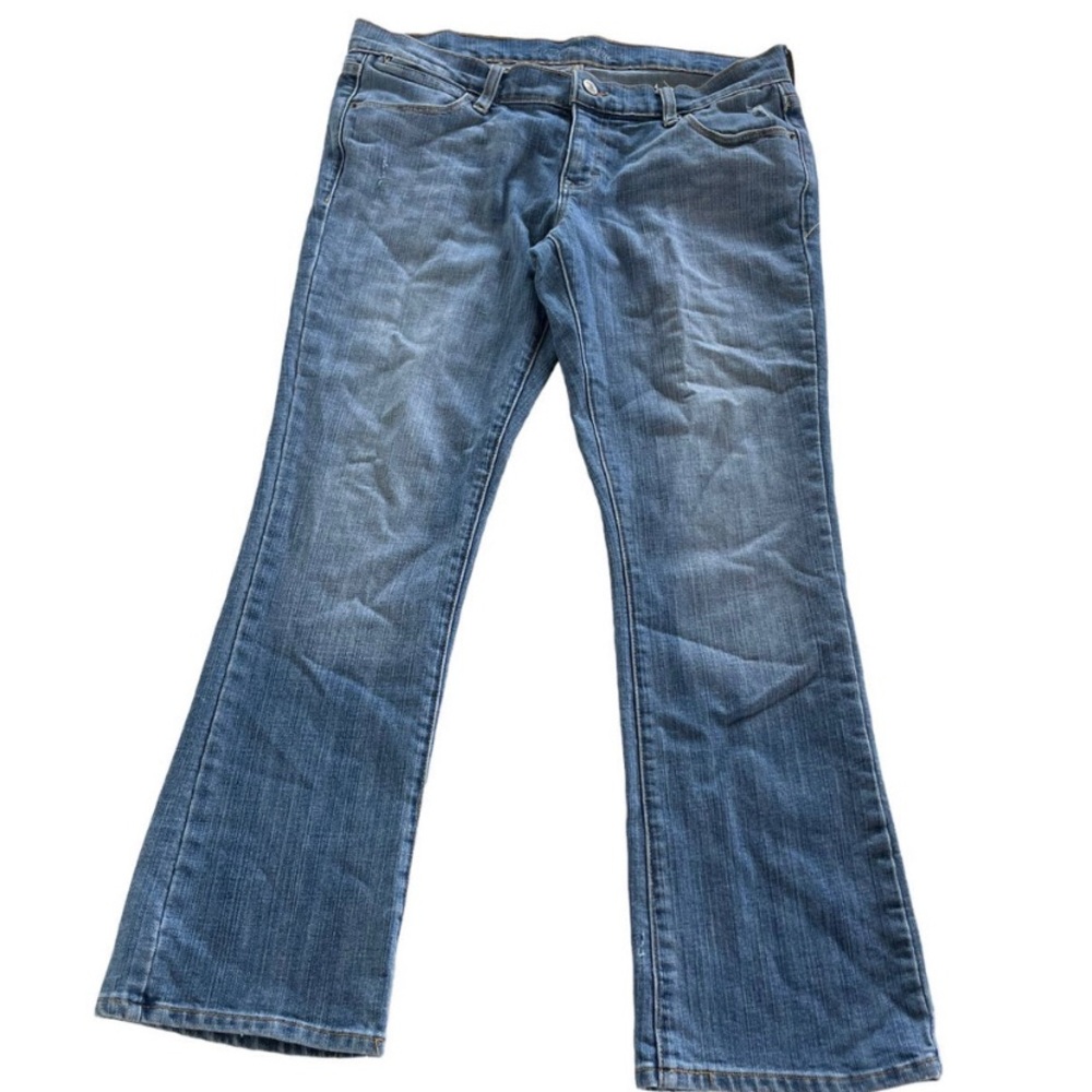 Old Navy Jeans Womens 8 Regular Ultra Blue Light Wash Blue Denim Bootcut Cotton